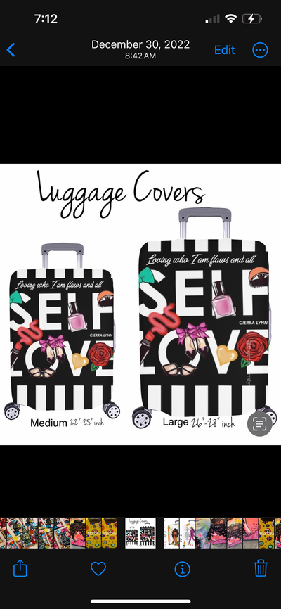 Self Love  Luggage Cover Pre-Order