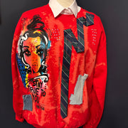 1 of 1 Hand painted - Unisex Fit MEDIUM-  Stay True To You Sweatshirt