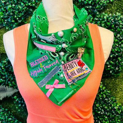 Bold Bandanna- Green Beauty Is Her Name