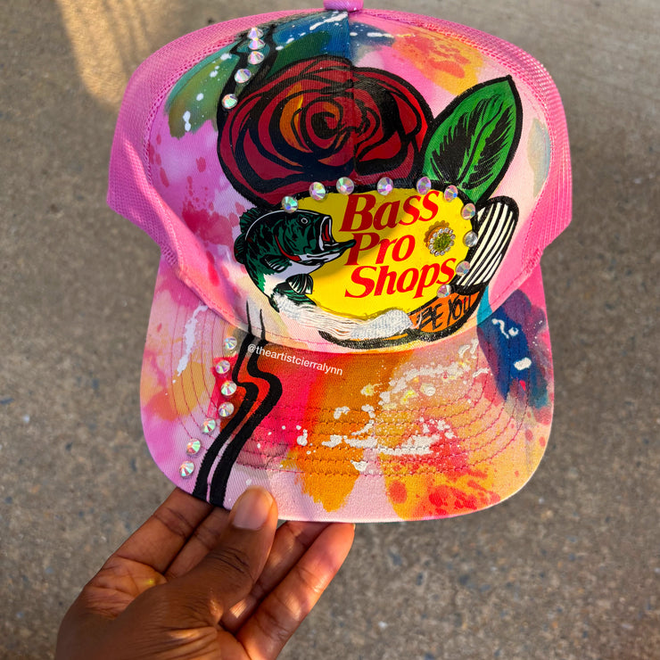 Pink  1 of 1 Bass Pro Shops Hat