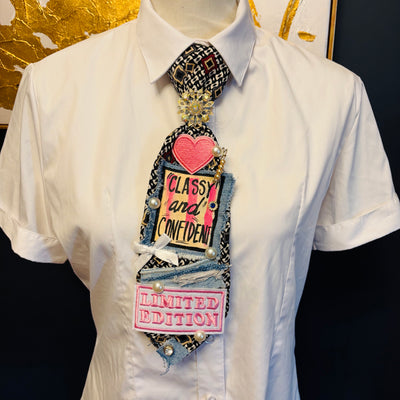 Classy and Confident Upcycled Tie