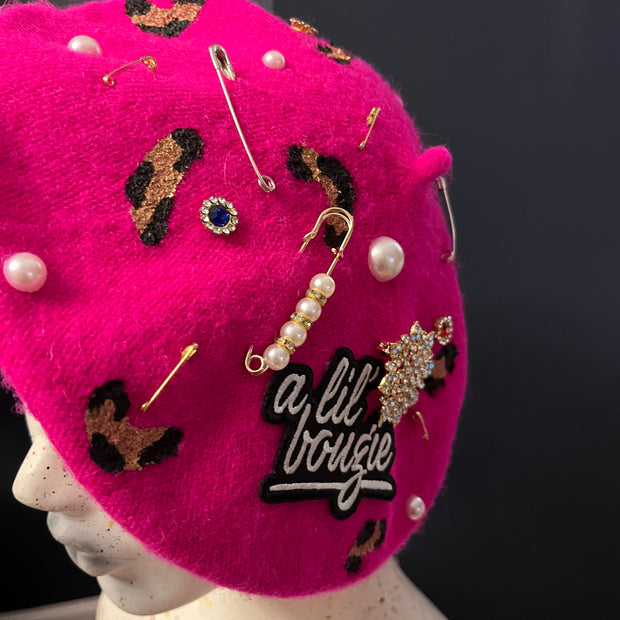 Fuchsia ‘a lil bougie’ Beret