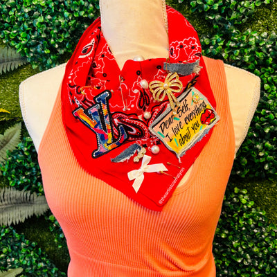 Bold Bandanna- Red Dear Self, I Love Everything About You