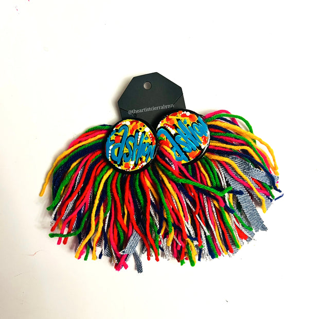 Fashion Yarn Tassel Studs