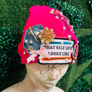 Pink What Self Love Looks Like Beanie- No Lining Inside