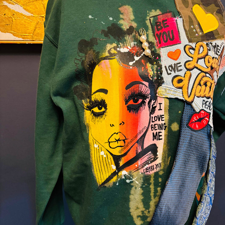 1 of 1 Unisex Fit MEDIUM: Good Vibes Sweatshirt