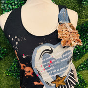 Denim 1 of 1- Size Medium  (8/10) Long Stretch  Tank