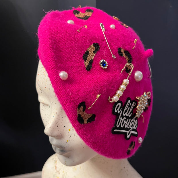 Fuchsia ‘a lil bougie’ Beret