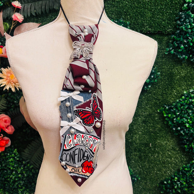 Classy Confident Chic Upcycled Tie