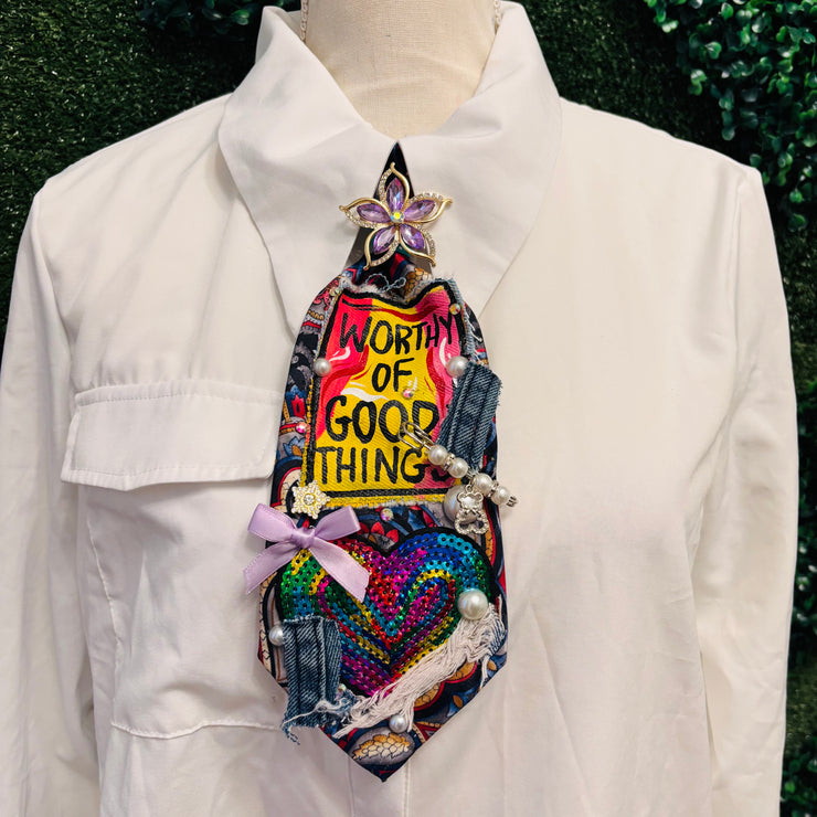 Worthy Of  Good Things Upcycled Tie