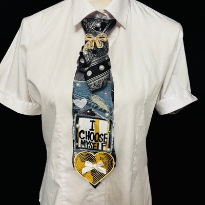 I Choose Myself Upcycled Tie