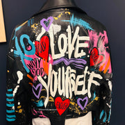 Size 1X (16) CROPPED Fierce Faux Leather Jacket