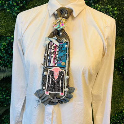 Loving Every Inch Of Myself Empowerment Upcycled Tie