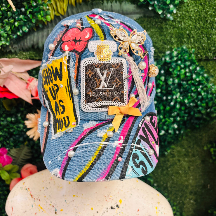 Denim Show Up As You Dad Cap