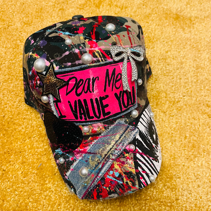 Love For Self Drop- Camo Dear Me: I Value You  Cap