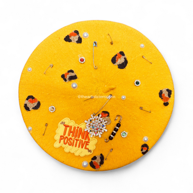 Mustard Yellow Orange Beret