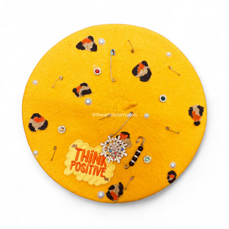 Mustard Yellow Orange Beret