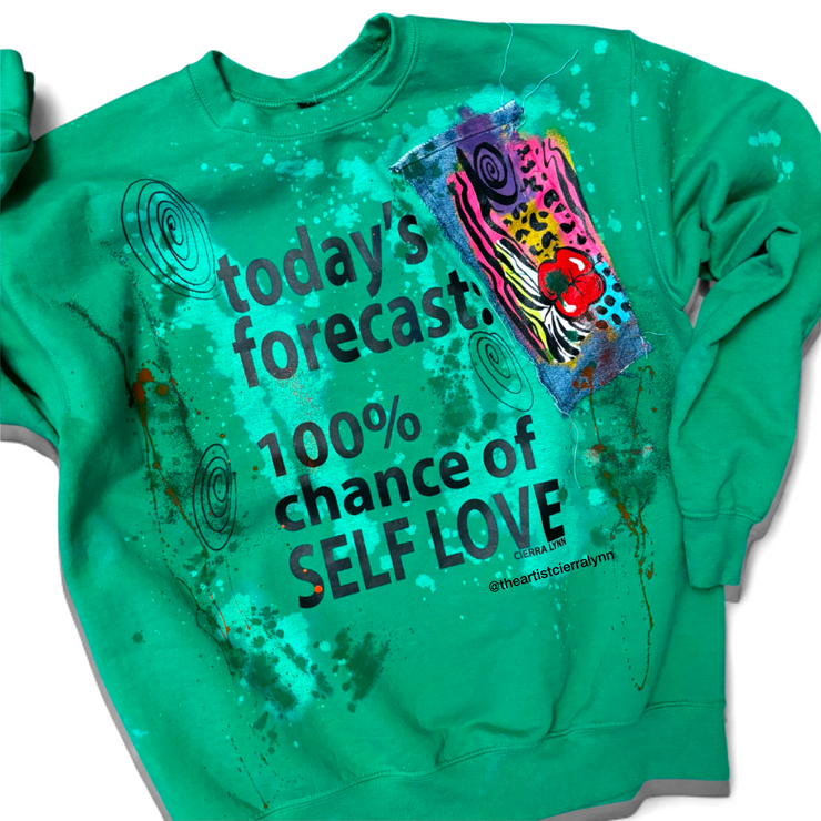 1 of 1 Hand painted - Unisex Fit MEDIUM- Today’s Forecast Sweatshirt