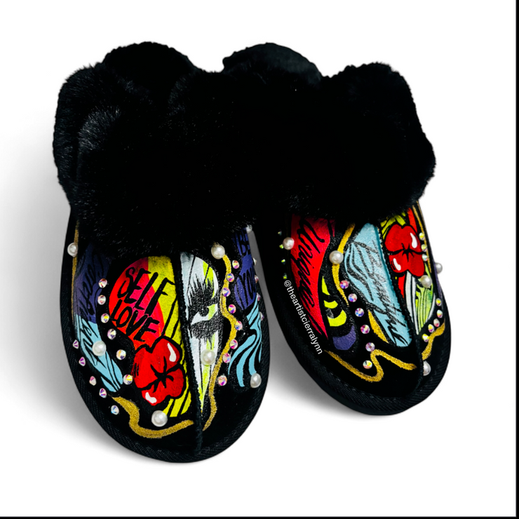 Size 9:  Statement Slippers