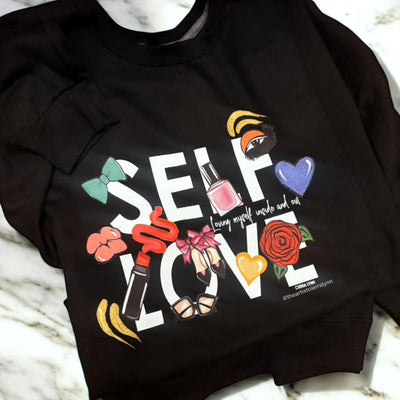 Size 2X Unisex Self Love Sweatshirt