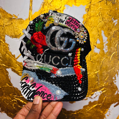 Eye Catching, Jaw Dropping Black Bling Hat