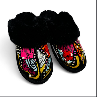 Size 8:  Statement Slippers