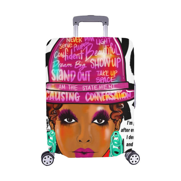 Causing Conversation Luggage Cover Pre-Order