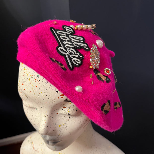 Fuchsia ‘a lil bougie’ Beret