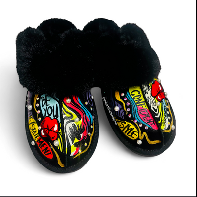 Size 10:  Statement Slippers