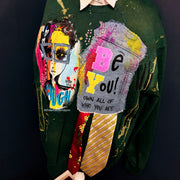 1 of 1 Hand painted - Unisex Fit LARGE: BE YOU Sweatshirt