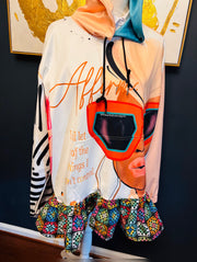 1 of 1  MEN’S  FIT MEDIUM: I Will Let Go Of The Things I Can’t Control Hoodie w/ Trim Detail