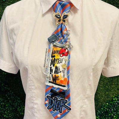 Loving Myself In All Ways Upcycled Tie