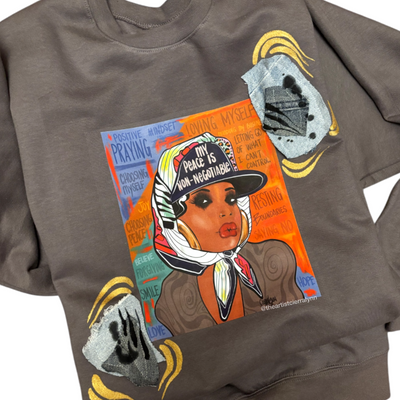 Size XL Unisex My Peace Is Non- Negotiable Sweatshirt