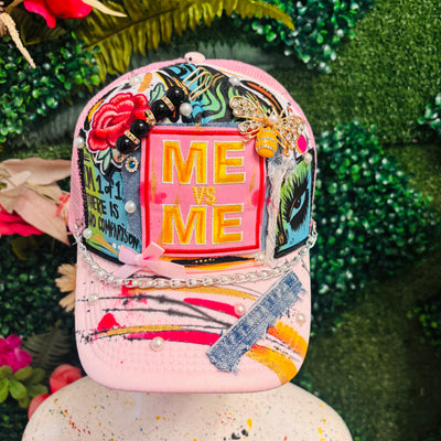 Light Pink Me VS. Me Trucker  Hat