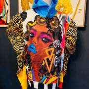 1 of 1  MEN’S  FIT SMALL: Style and Grace Puff Sleeve Hoodie