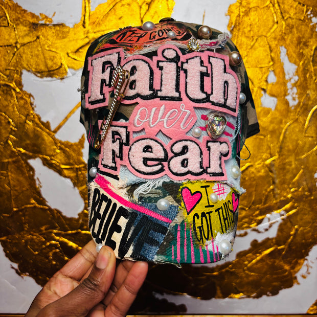 Camo Faith Over Fear Cap