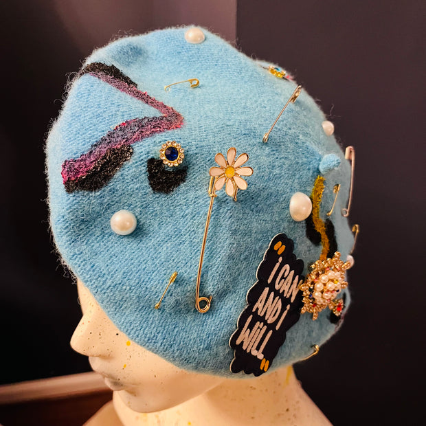 Teal ‘I Can and I Will’ Beret