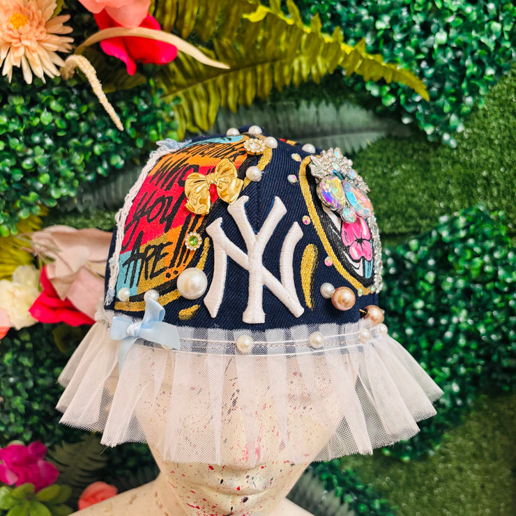 Brimless Hat- Navy NY Inspired Remember Who You Are