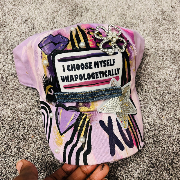 Light Purple I Choose Myself Unapologetically Cap