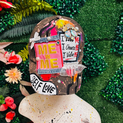 Olive Green I Love Me, I Choose Me, I Value Me Hat