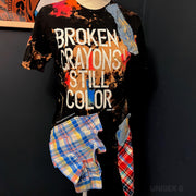 Unisex Small - Broken Crayons Still Color Mixed Fabrics Tee