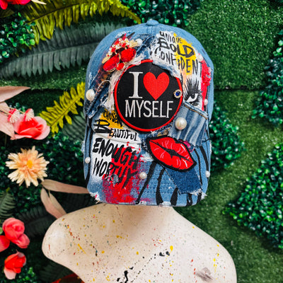 Denim I Love Myself 👄 Hat