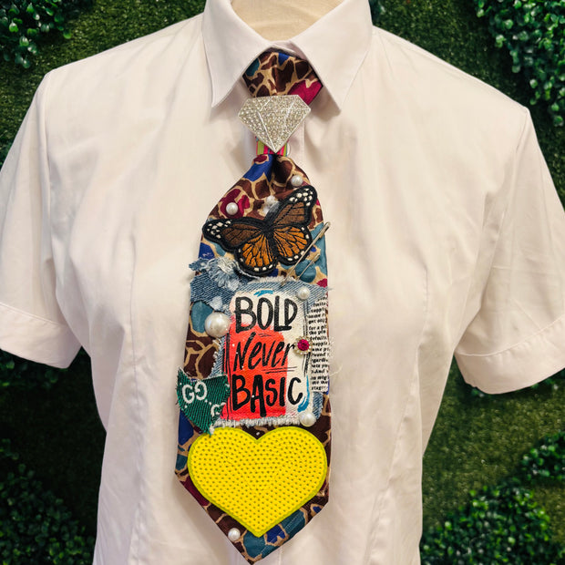 Bold Never Basic and Grace Upcycled Tie