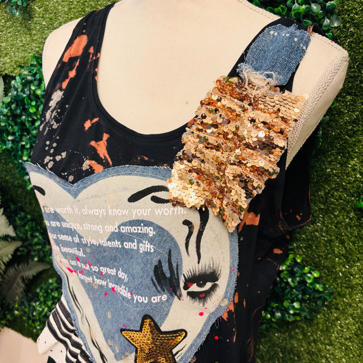 Denim #2 1 of 1- Size Large  (10/12) Long Tank