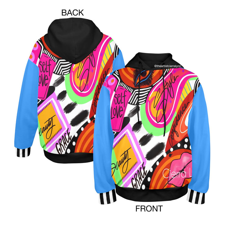 Preorder-  Abstract Pops Of Color Unisex Fit Hoodie