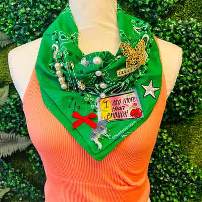 Bold Bandanna- Green I Am More Than Enough