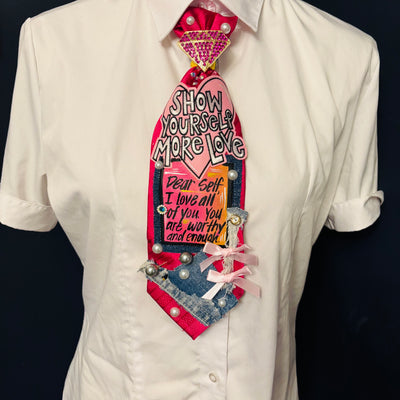 Dear Self, I Love All of You Upcycled Tie