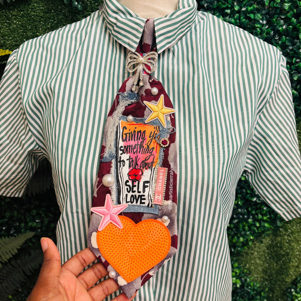 Giving You Something To Talk About Upcycled Empowerment Tie
