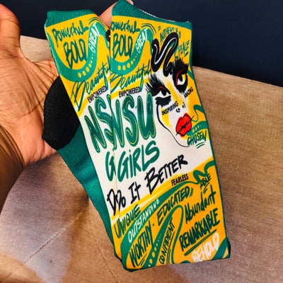 NSU (Norfolk State University) Girls Do It Better Socks