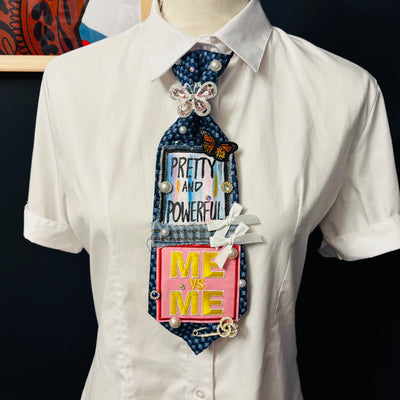 Pretty and Powerful   Upcycled Tie